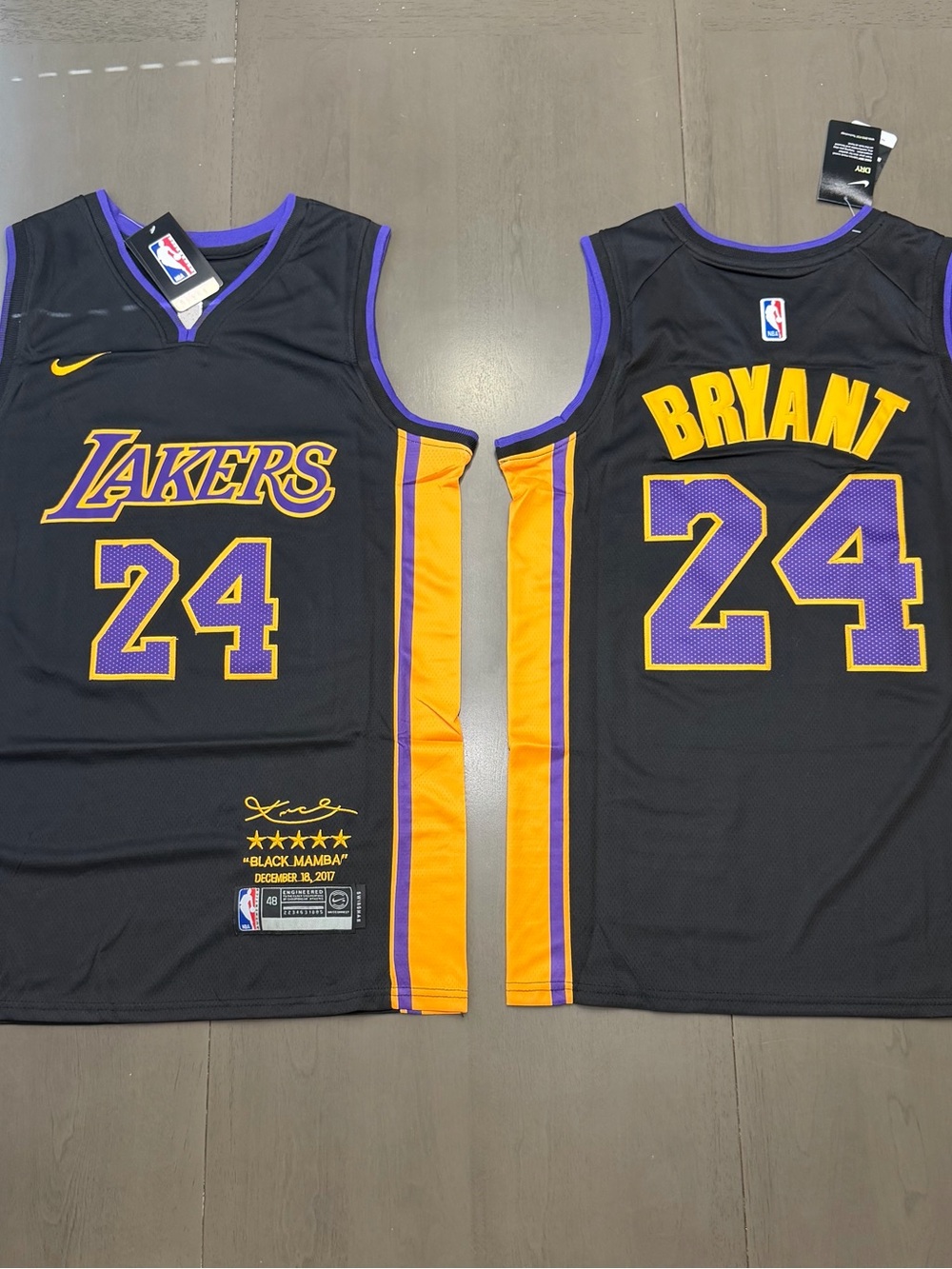 Black Mamba Kobe jerseys